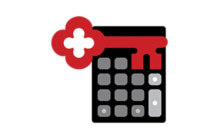 key calculator illustration