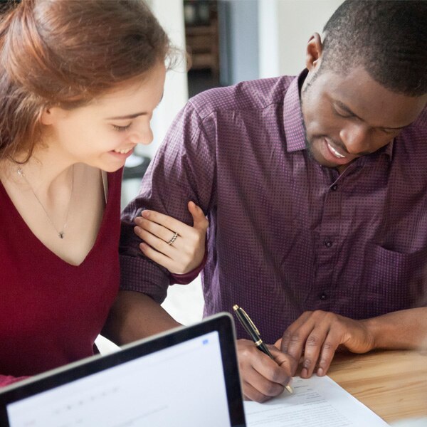 couple at an appointment