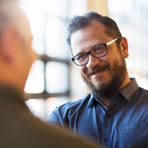 Man with glasses and a beard