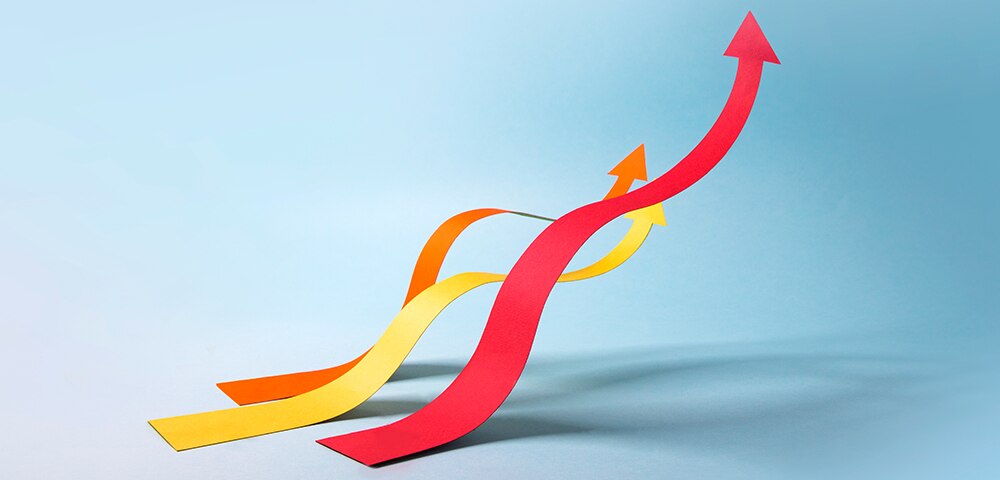 Arrows pointing upward