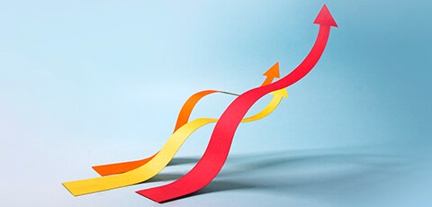 Arrows pointing upward