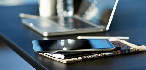 Laptop and cellphone