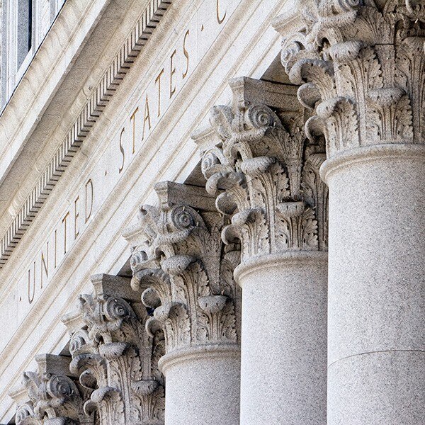Courthouse pillars
