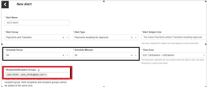 Recipients/Recipient Groups