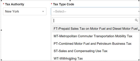 ACH Tax Type Code