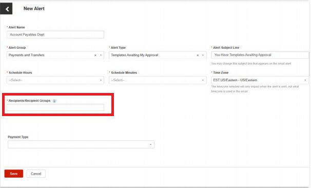 ACH Email Recipients