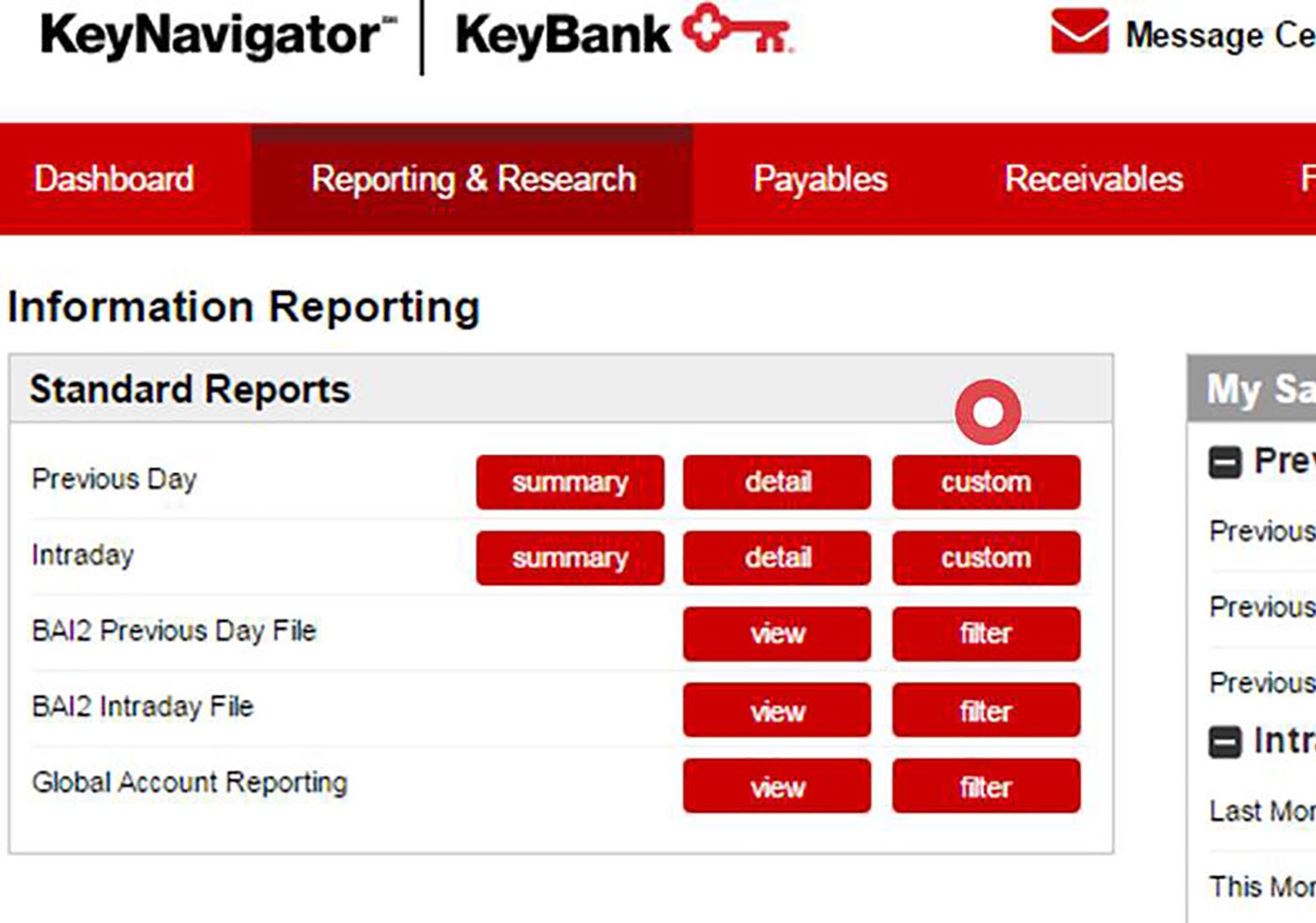 Create custom report