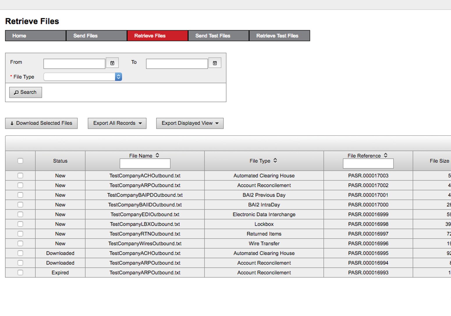Screenshot showing how to Retrieve Files