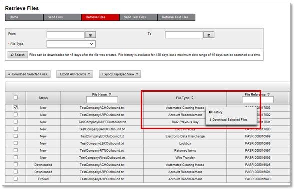 Retrieve Files History