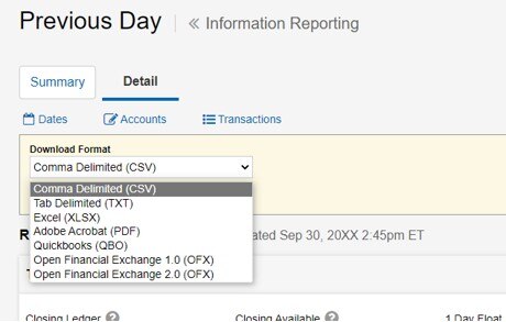 Previous Day download