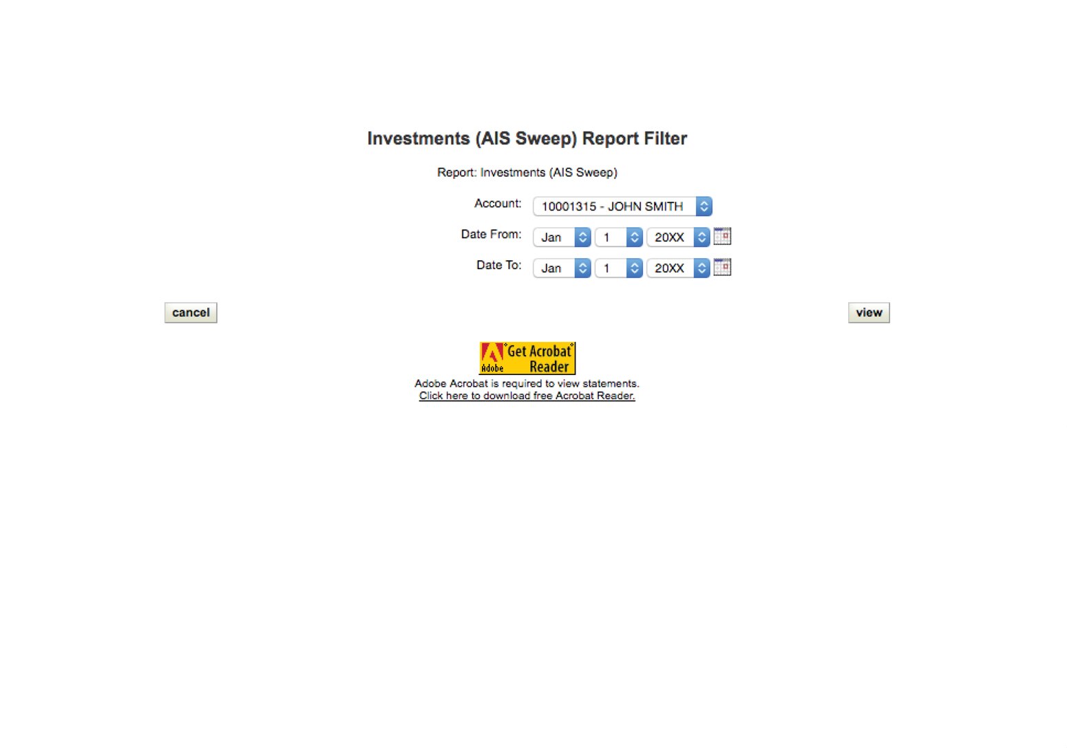 PDF Report Filtering