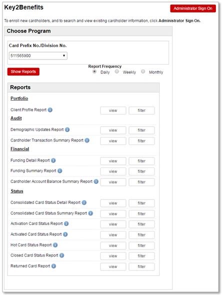 Key2Benefits Reports