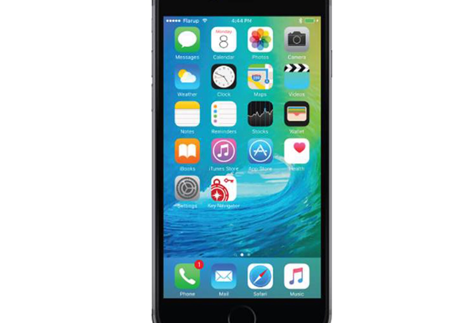 Screenshot showing how to Download the App  On iPhone device: Go to the Apple App Store and search for KeyNavigator