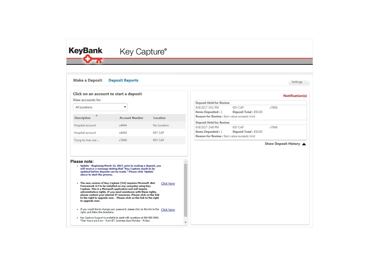 Scan Checks main page