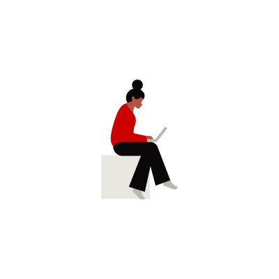 woman with laptop