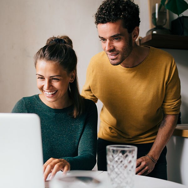 working on a computer