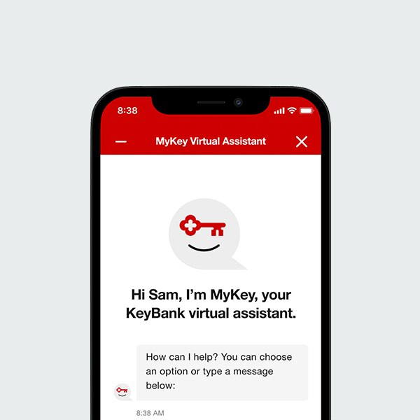 MyKey Chat on phone