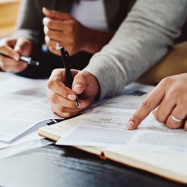 Filling out loan applications