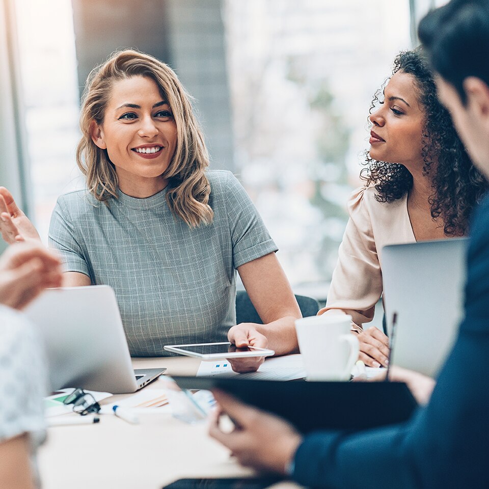 women working together