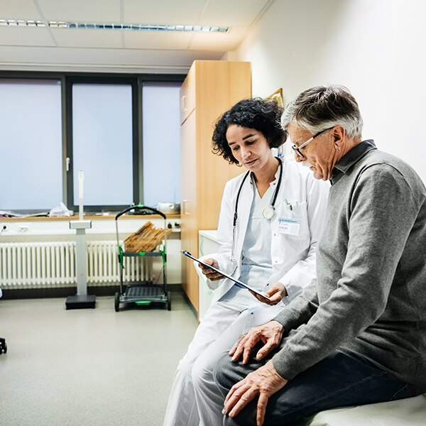 at the doctors office