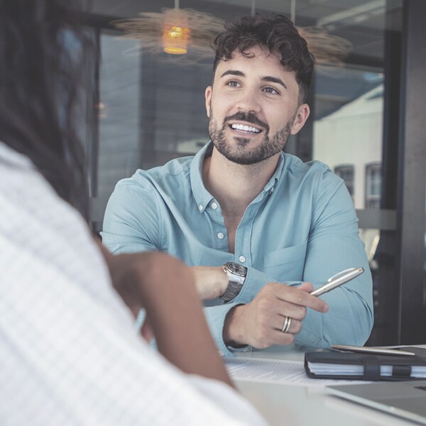 People having a discussion