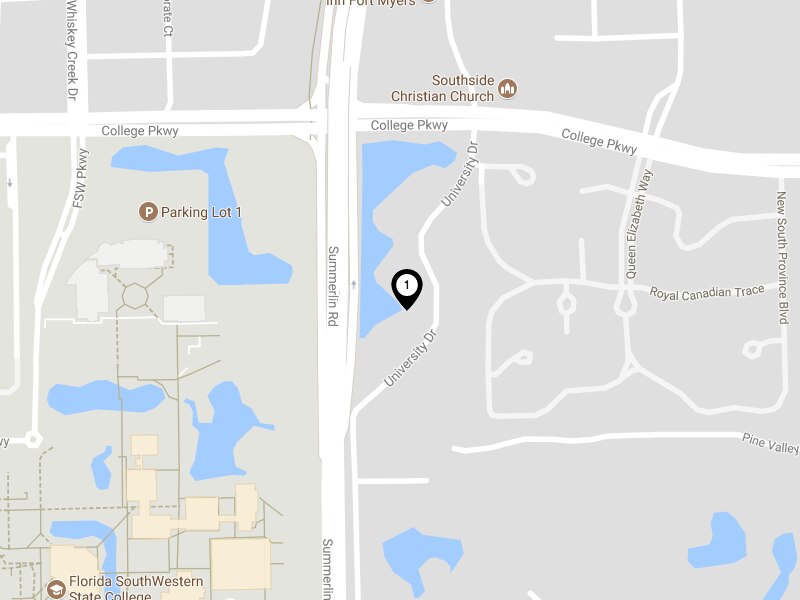 Map view of Fort Myers Florida