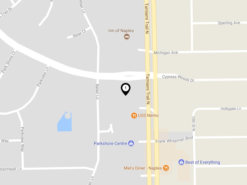 Map of Naples Florida